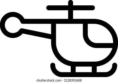 helicopter Vector illustration on a transparent background. Premium quality symbols. Glyphs  vector icon for concept and graphic design.