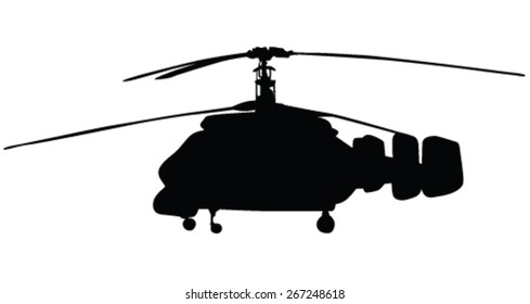 helicopter vector silhouette