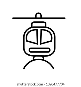 helicopter vector symbol icon
