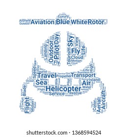 helicopter word cloud. tag cloud about helicopter