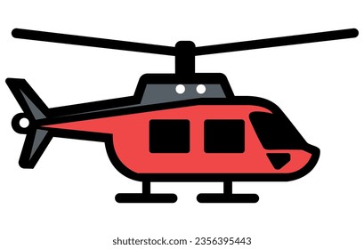 Helicopters Aircrafts Illustration, Flying Colorful Choppers, Air Transportation Flat Vector Illustration
