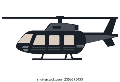 Helicopters Aircrafts Illustration, Flying Colorful Choppers, Air Transportation Flat Vector Illustration
