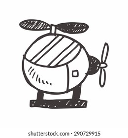 Helicopters doodle drawing