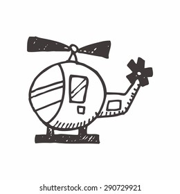 Helicopters doodle drawing