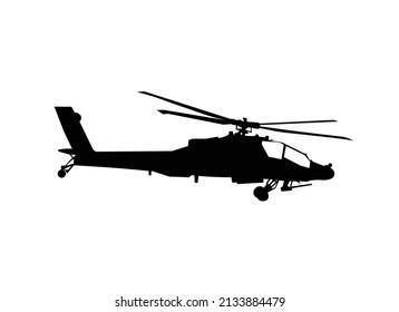 Helicopters Silhouette black high vector