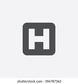 Helipad Icon Vector. 