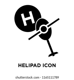 Helipad icon vector isolated on white background, Helipad transparent sign