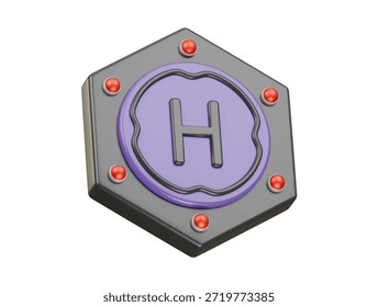 helipod icon 3d illustration render