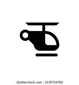 icono helipuerto. Diseño de estilo plano aislado en un fondo blanco.