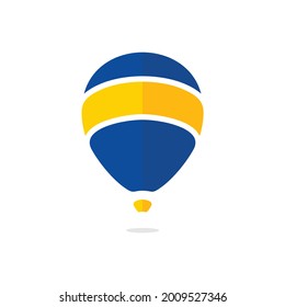 Helium Balloon icon. Simple Flat Logo design. Vector Illustration.
