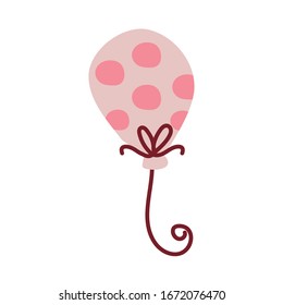 helium balloon on white background vector illustration design