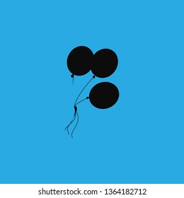 helium balloons icon vector