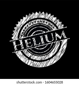Helium with chalkboard texture. Vector Illustration. Detailed.