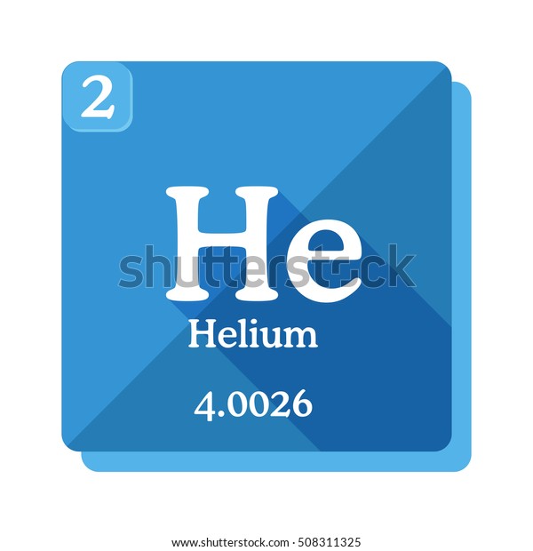 Helium Chemical Element Periodic Table Elements Stock Vector (Royalty ...