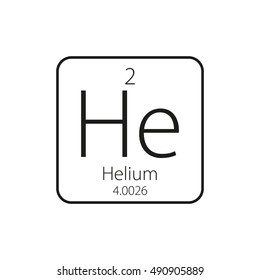 Helium icon - vector illustration.
