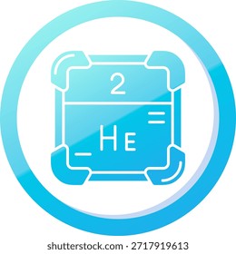 Helium Linie Vektor Icon Design