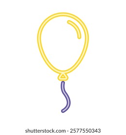 helium neon balloon isolated design