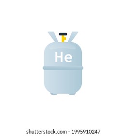 Helium Tank Icon. Clipart Image Isolated On White Background