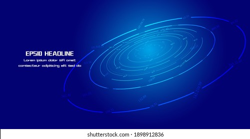 Helix coils of stock data on Internet fintech background.