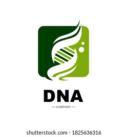 Helix DNA abstract vector logo template. Suitable for business, web, health, science, molecule and chromosome symbol