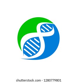 Helix DNA Flat Color Icon Logo