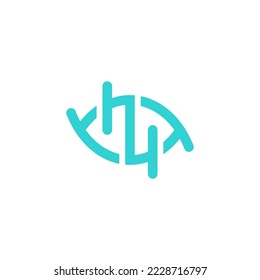 helix DNA logo design vector sign