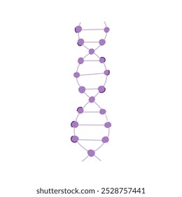 hélice dna espiral cartoon. nucleotídeos genoma, cromossomos de replicação, sequência de mutação hélice dna espiral sign. símbolo isolado ilustração vetorial