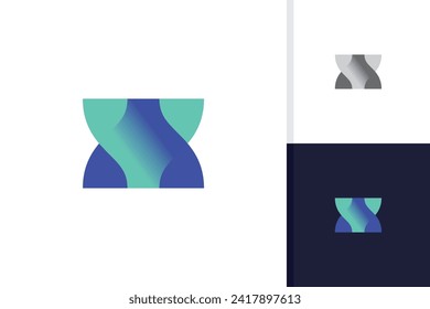 plantilla vectorial de diseño de logotipo helix