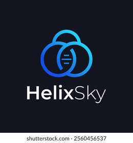 Helix logo forming a cloud