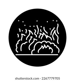 Hell black line icon. Pictogram for web page, mobile app, promo.