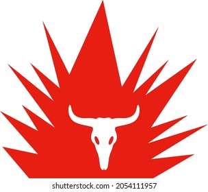 Hell demon icon with flat style. Isolated vector hell demon icon illustrations, simple style.