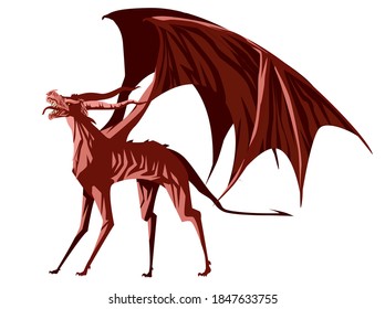 hell hound winged devil monster