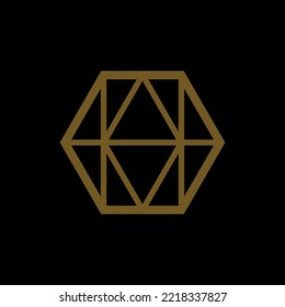 Ein Rätsel. Die Geige. Crux Sign. Mystisches geometrisches Symbol.