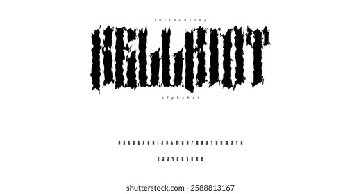 Hell Riot Alphabet: Brutal and Dramatic Letters for Horror Designs