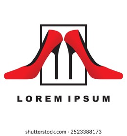 Diseño de Vector de logotipo de los zapatos del infierno. Diseño de Vector de logotipo del infierno