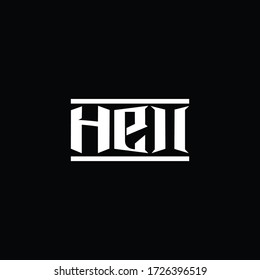 Hell typography. Can be used to design shirts or poster backgrounds.