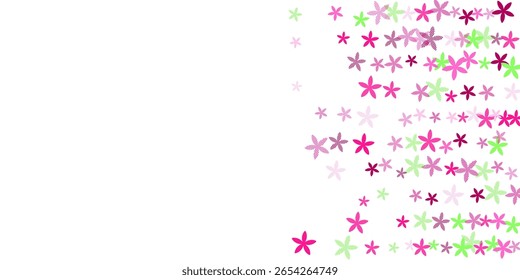 Hellebore minimal flowers vector design. Little meadow blossom shapes isolated. Cinco De Mayo holiday backdrop. Geometric flowers Hellebore simplistic bloom. Striped petals.