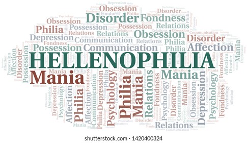 Hellenophilia word cloud. Type of Philia.