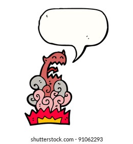 hellish apparition with speech bubble