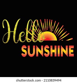 Helllo-Sonnenscheinvektor-Design