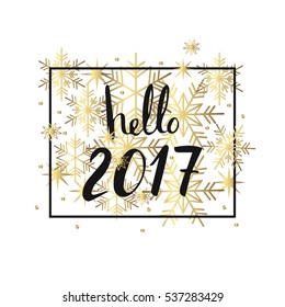 hello 2017 New Year 