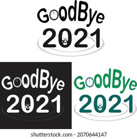  Hello 2022, Goodbye 2021 Typography Design. It can be used on T-Shirts, Mugs, Poster Cards, and much more