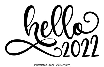 Hello 2022 SVG Design | Happy New Year SVG Cut File for Cutting svg