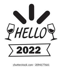 Hello 2022 T-shirt  Design EPS 