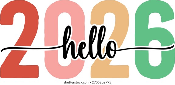 hola 2026 Año Nuevo Diseño