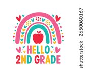 Hello 2nd grade t shirt design