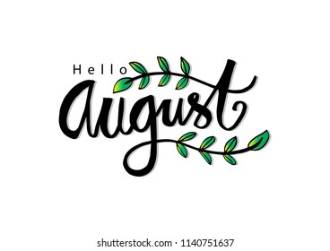 "Adiós Agosto". Grabado moderno de cepillos. Tarjeta de felicitación.