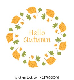 Hello autumn background