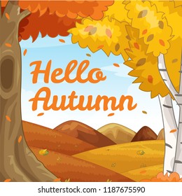 
Hello Autumn Background