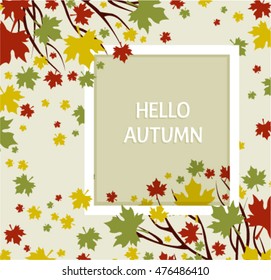 Hello Autumn Background.
